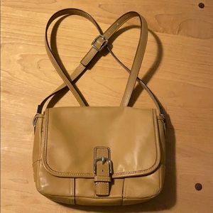 Tan Coach crossbody bag!